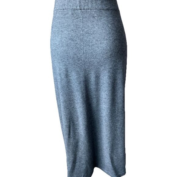 New Vince Cozy Fitted Slip Midi  Skirt in Gray Size XL - Picture 7 of 7